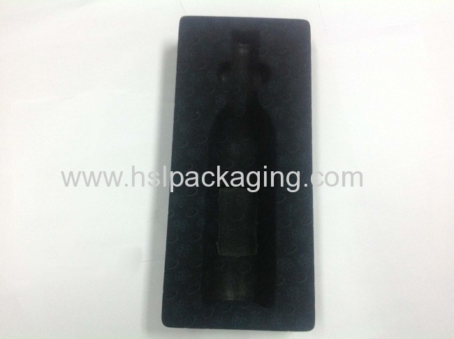 factory provide ps flocking blister tray for wine packaging