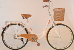 26" lady bike with front basket city bike beautiful light bike