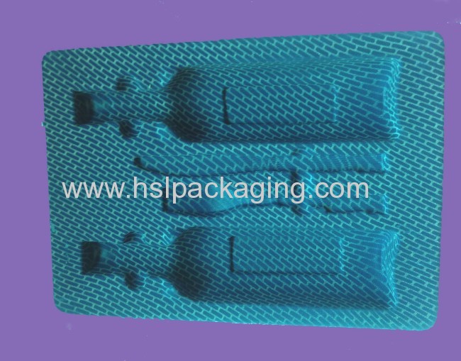 white flocking packing tray for valve flocking packing box