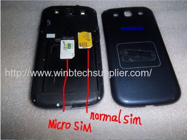 china mobile phone GSM+WCDMA dual sim Smart white blue 4.8