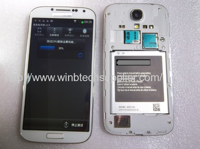 s4 quad core 3G GPS Perfect 1:1 Galaxy I9500 S4 phone Android4.2 Mobile Phone 5 Screen 8.0MP