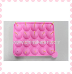 Silicone pink Lollipop Mould