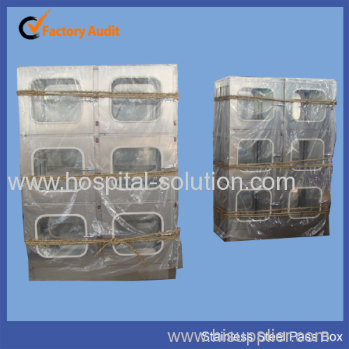 Stainless steel pass box for hospital cleanroom