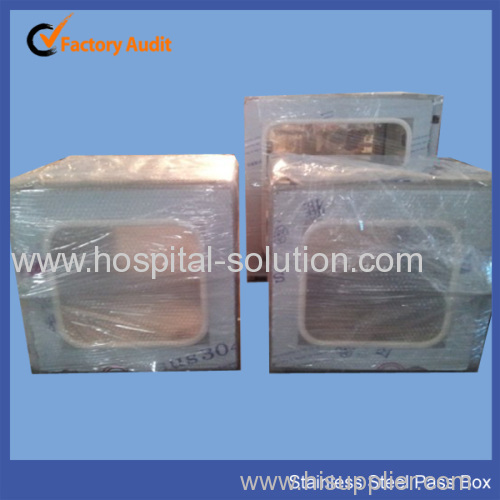 Stainless steel pass box for hospital cleanroom