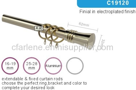 C19220High Quality Low Price Decorative Curtain Rod