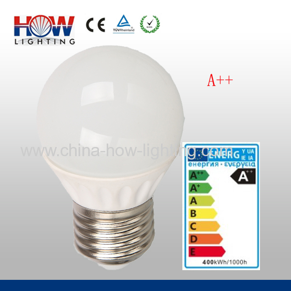 3w led lamp e27energy class A plus