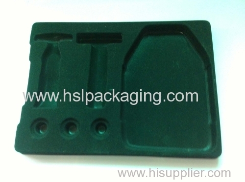 flocking packing tray PS flocking packing for light