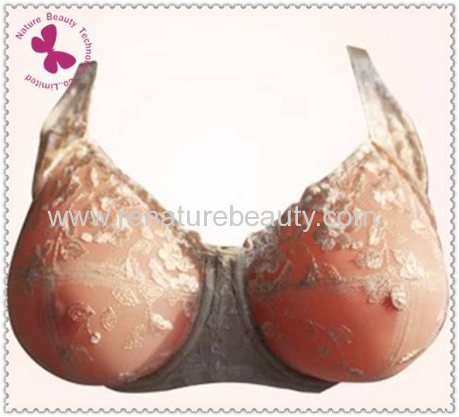 With stocked underwire crossdressing or mastectomy bras with pocket to hold breastforms