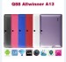 ALLWinner A13 Q88 7.0&quot; Android 4.0 512MB/4GB 5 points touch capacitiive touch Tablet PC