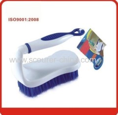 New popular Blue and white Metal ball pp bristle brush