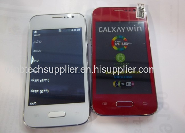 I8550 galaxy win 4inch mini s4 MINI S4 Android 4.1 Smart Phone 4.0capacitive screen 1.0Ghz WIFI dual sim mobile phone