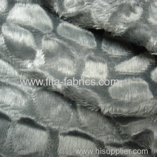 100% polyester dyed clip cord minky fleece