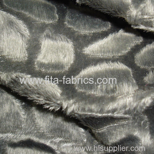 100% polyester dyed clip cord minky fleece