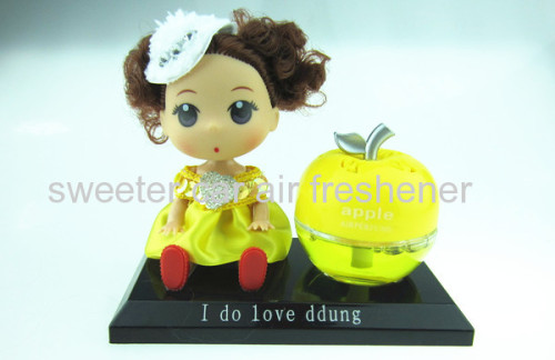 lovely girls air freshener/cute auto perfume