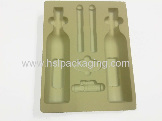 yellow fresh accessories packaging Flocking Tray