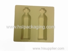 yellow fresh accessories packaging Flocking Tray