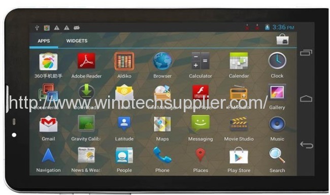 7Built-in 3G Android Tablet PC, GPS Bluetooth, MTK6577 Dual Core 512m+4G Wifi WCDMA/GSM Dual SIM Card