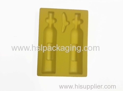 high-quality box with flocking tray packaging