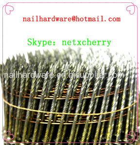 15 degree wooden pallet coil nail 