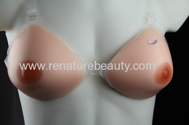 Transvestism fake breast triangle shape for crossd ressing breast forms