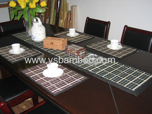 bamboo placemat and table runner