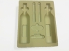 high quality wine bottle PS flock tray wholesale