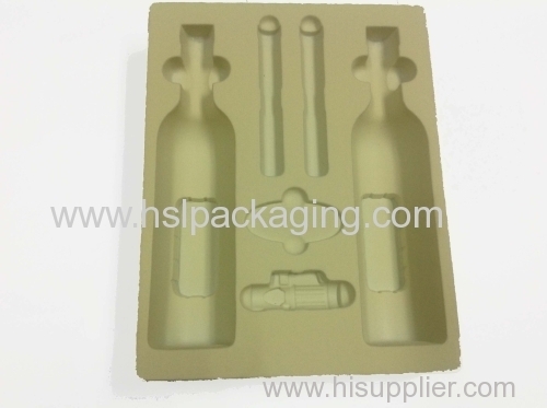 high quality wine bottle PS flock tray wholesale