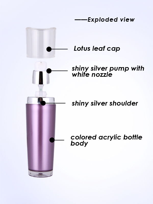 15ml 30ml 50ml 80ml 120ml double wall lotion pump bottle