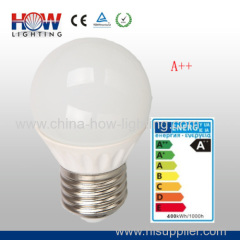2W LED Lamp E27 Energy Class A++