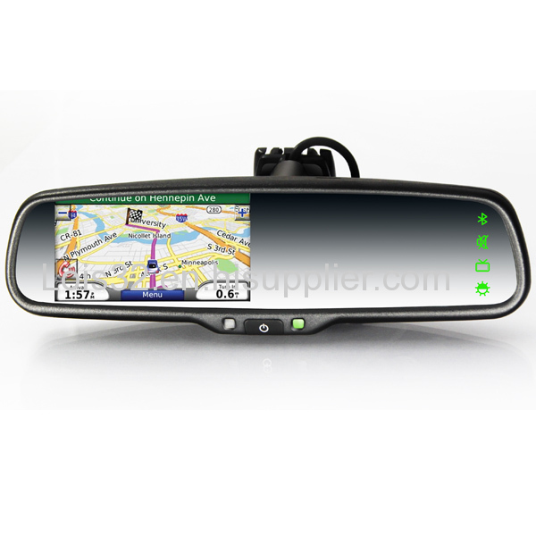 4.3 inch gps navigation mirror with Android system / wifi