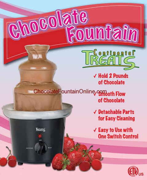 23 cm Home Mini Chocolate Fountain