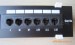 CAT5E 12 ports wall mounted Black patch panel