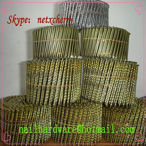 Wire weld Pallet coil nails with screw/ring/smooth shank