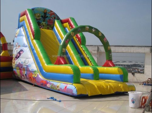 Inflatable Spongebob Theme Slide With Changable Theme