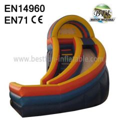 Inflatable Curved Water Slide