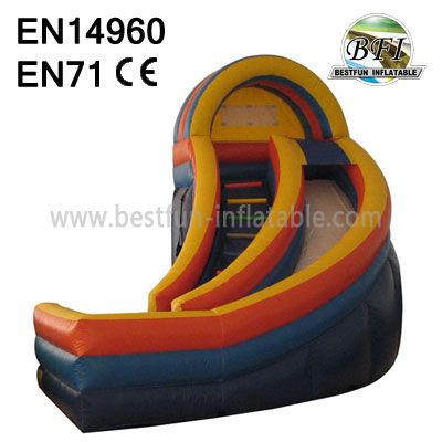 Big U Turn Inflatable Water Slide