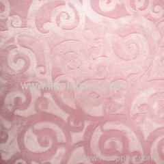 Carved ultra-soft short pile fabric