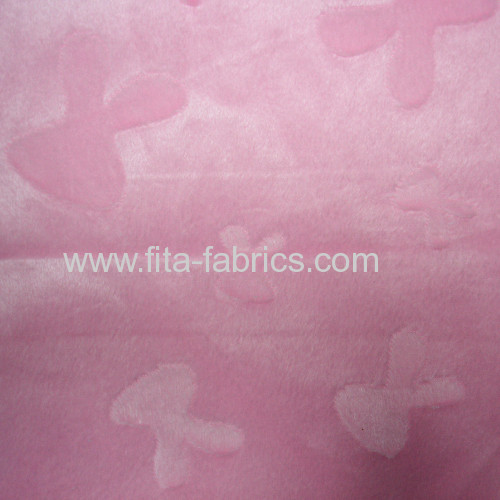 Clip cord fleece fabric