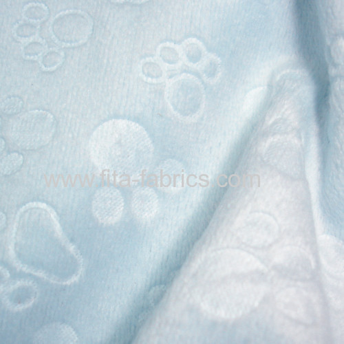 Clip cord fleece fabric for baby blanket