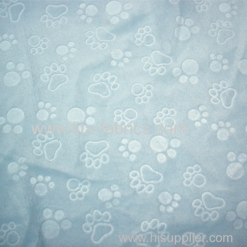 Clip cord fleece fabric for baby blanket