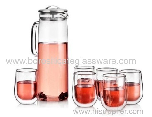 Borosilicate Mouth Blown Glass Teaware Sets