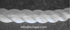 Three strand mooring twist ropes