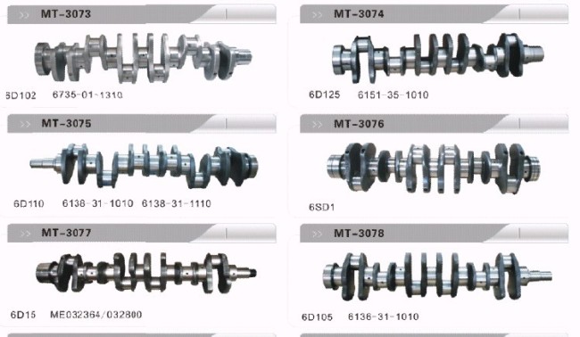 6D125 CRANKSHAFT FOR EXCAVATOR