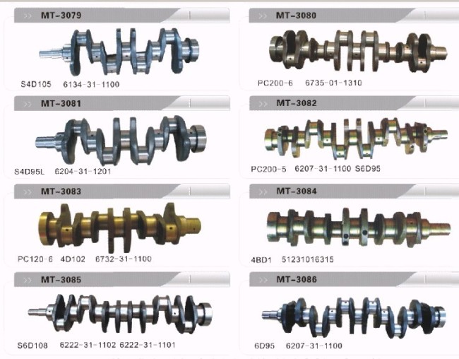 6D125 CRANKSHAFT FOR EXCAVATOR