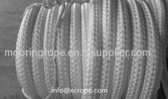 Double braided marine mooring ropes