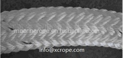 Double braided marine mooring ropes