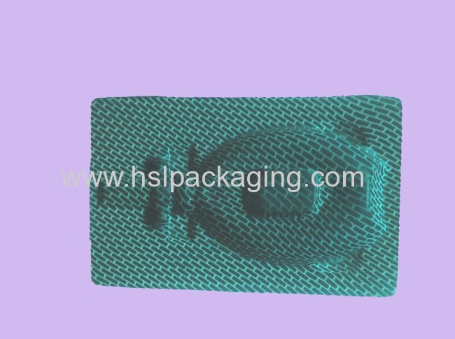 Plastic Green Flocking Tray For Cosmetic