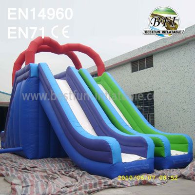 Big Double Lanes Water Slide For Sale
