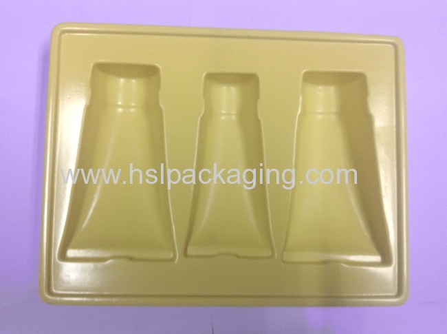 Cosmetics brushes transparent blister packaging