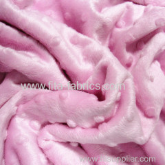 Embossing minky fleece for making blankets
